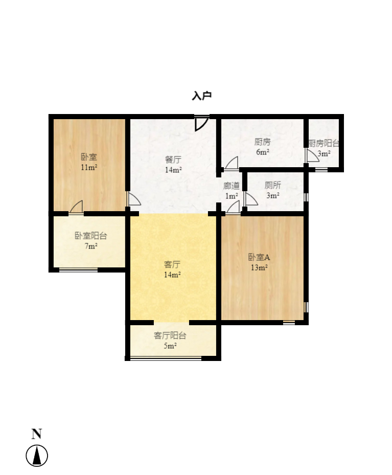 卓越麓山别墅(麓山峰境产权麓山花苑) 3室2厅1卫 1400.0元/月 卓越麓山别墅(麓山峰境产权麓山花苑) 3室2厅1卫 1400.0元/月户型图