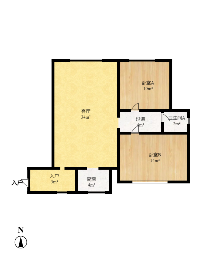 迎新佳苑  1室1厅1卫    1900.0元/月 迎新佳苑  1室1厅1卫    1900.0元/月户型图