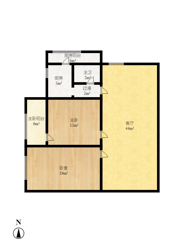 火星信用社宿舍  2室2廳1衛(wèi)    60.0萬(wàn)室內(nèi)圖1