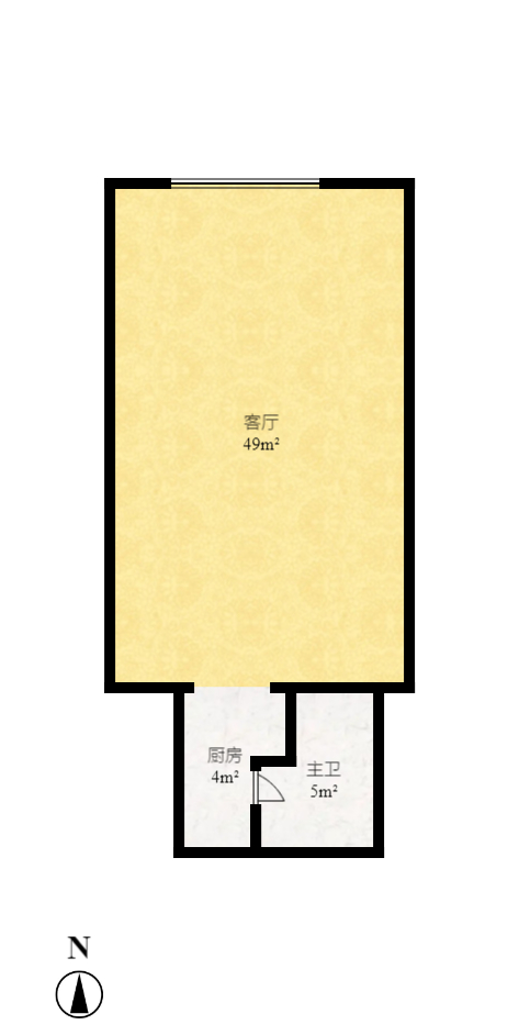 明城广场 1室1厅1卫 1800.0元/月 明城广场 1室1厅1卫 1800.0元/月户型图