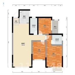 建设北路散盘  2室1厅1卫   600.00元/月室内图1