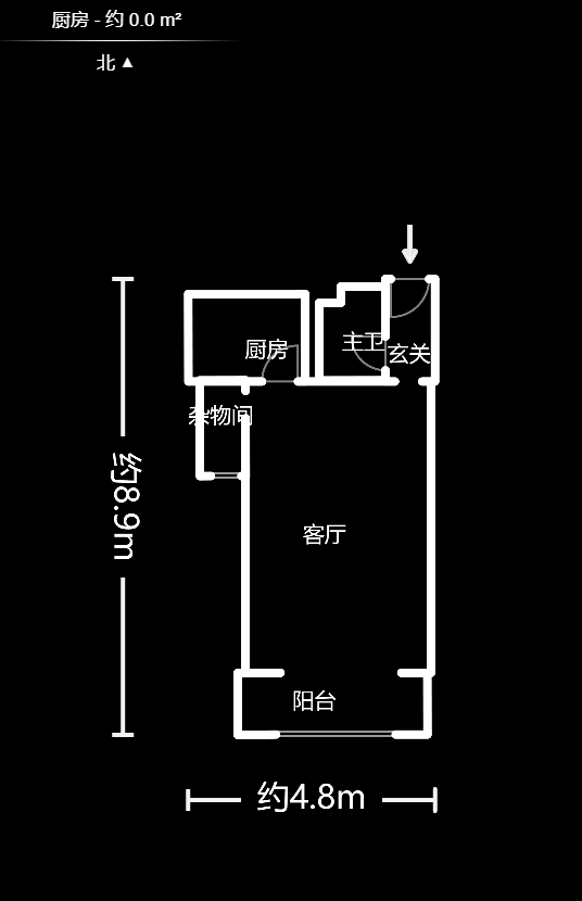 蓝山郡  1室1厅11卫   1550.00元/月户型图