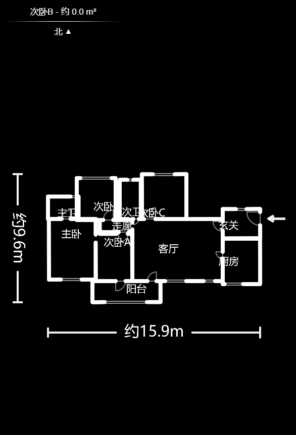 华润凤凰城二期  4室2厅2卫    120.0万室内图1