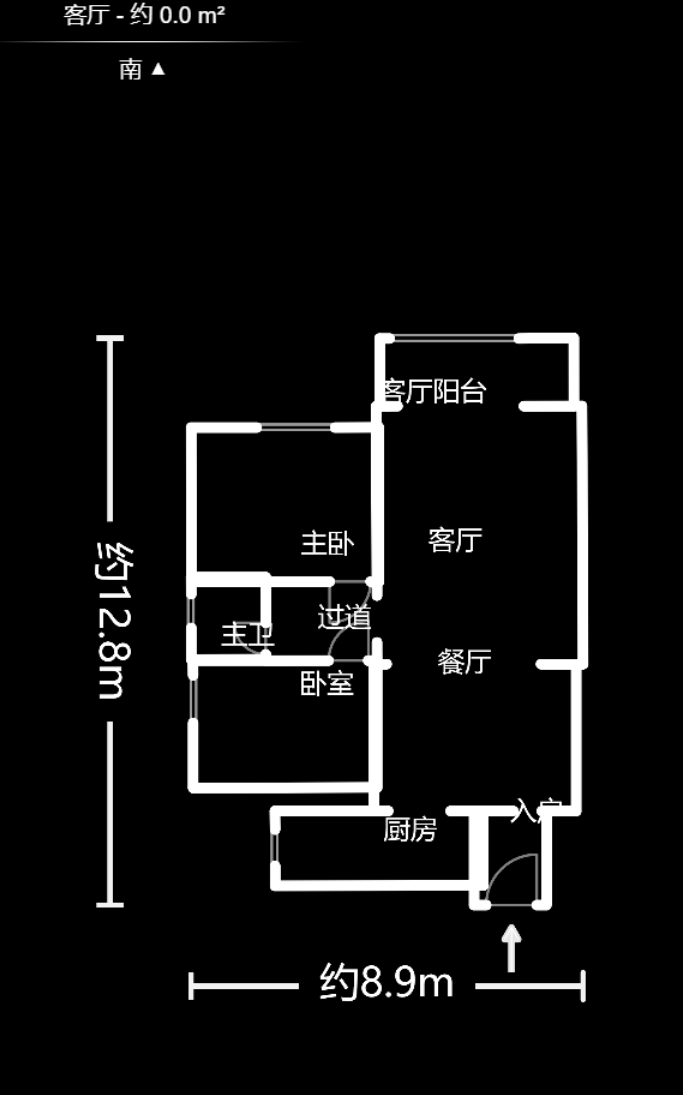 筑梦园 2室2厅1卫 1800.0元/月 筑梦园 2室2厅1卫 1800.0元/月户型图