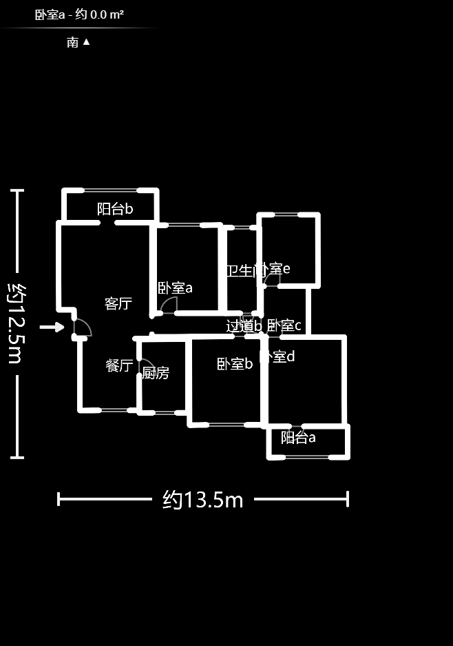 鑫天格林香山  4室2厅1卫   82.00万室内图1