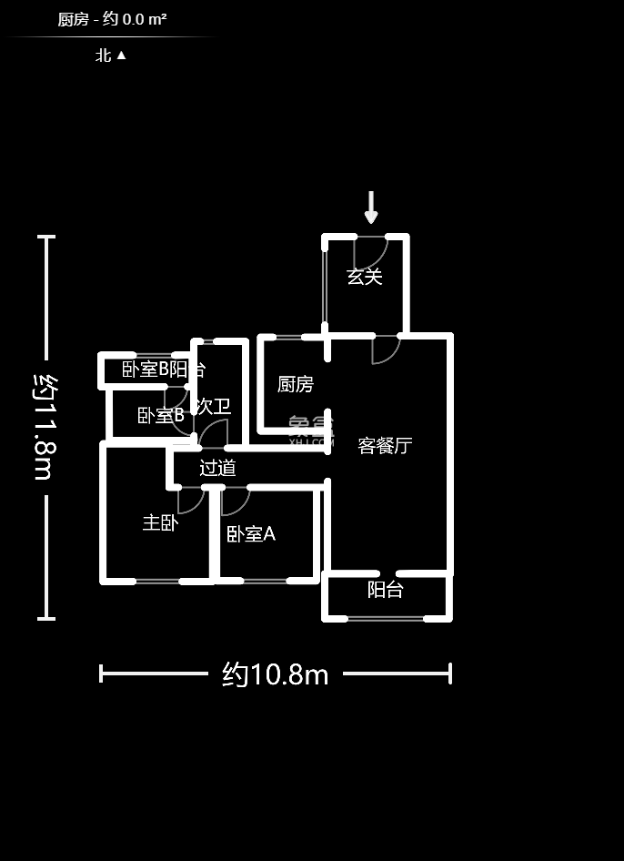 金科世界城 3室2厅1厨1卫 79.80万室内图1