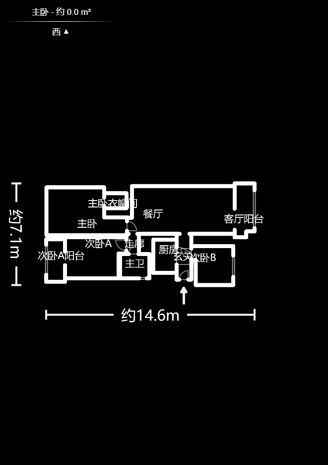 湘江雅颂居  3室2厅2卫   120.00万室内图1