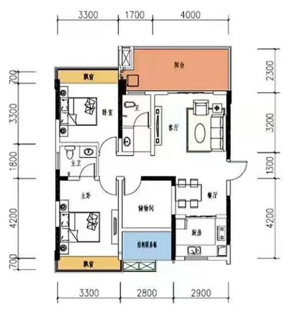 金轮翡翠名园  3室2厅2卫   79.80万
