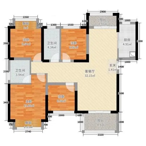 春藤小镇  4室2厅2卫    108.0万 春藤小镇  4室2厅2卫    108.0万室内图