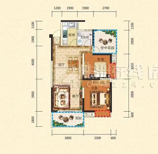时代新城(翰林府) 4室1厅1卫 77.0万 时代新城(翰林府) 4室1厅1卫 77.0万室内图