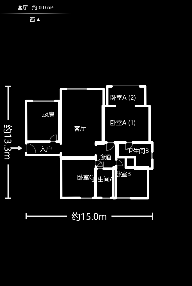 欧园  3室2厅1卫    126.0万室内图1
