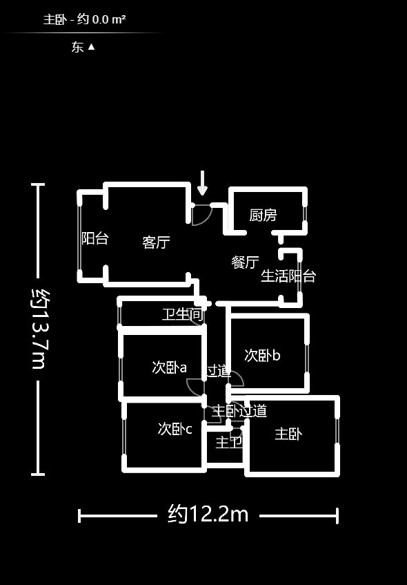 金富星城  4室2厅1卫   94.00万室内图1