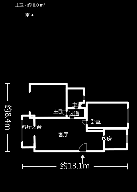 山水湾  2室2厅1卫   48.80万室内图1