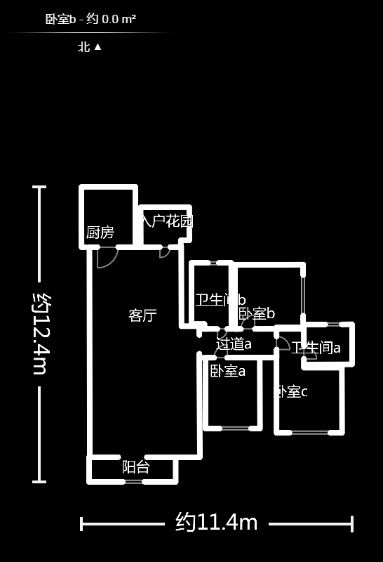 中南红领邦(红星嘉和苑) 3室2厅1卫 2100.0元/月 中南红领邦(红星嘉和苑) 3室2厅1卫 2100.0元/月户型图