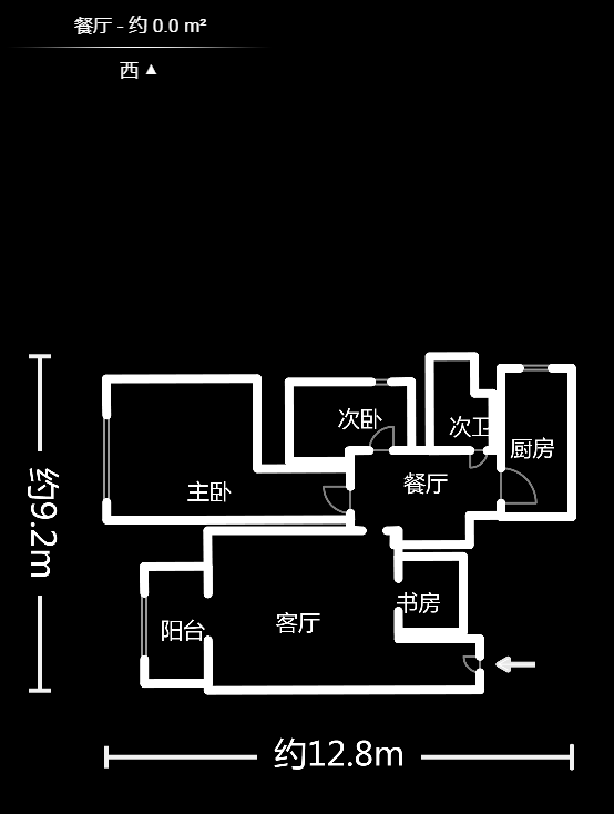 麓山才苑 3室2厅1卫 4000.0元/月 麓山才苑 3室2厅1卫 4000.0元/月户型图