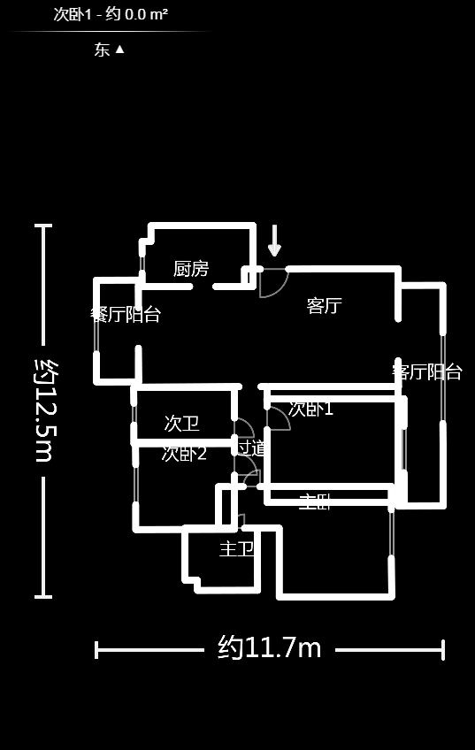 滨江一号(丰泰花园) 4室2厅2卫 1300.0元/月 滨江一号(丰泰花园) 4室2厅2卫 1300.0元/月户型图