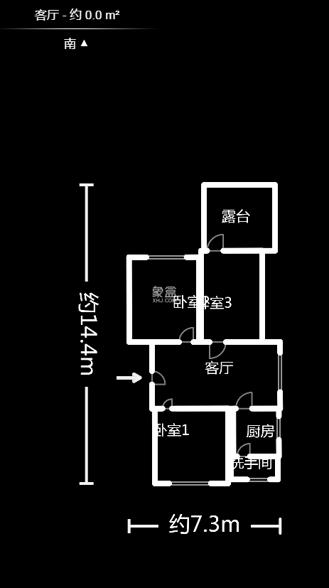 桂花路铁建宿舍  3室2厅1卫   58.80万