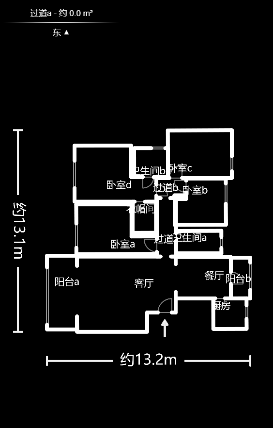 格兰小镇  4室2厅2卫   3000.00元/月户型图