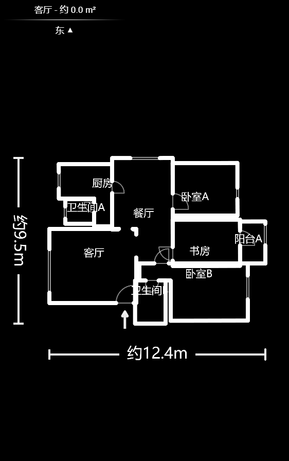 佳园星城  3室2厅2卫   73.00万室内图1