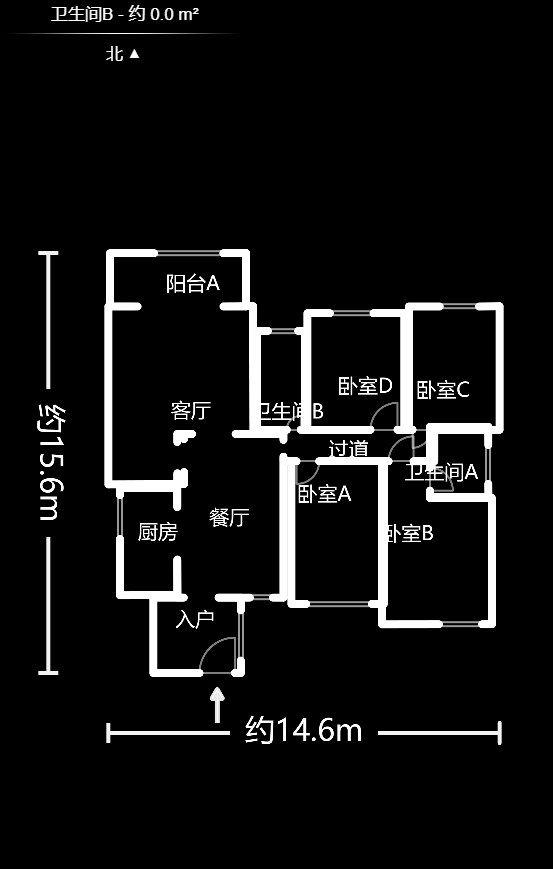 湘怡佳园 1室2厅2卫 5000.0元/月 湘怡佳园 1室2厅2卫 5000.0元/月户型图