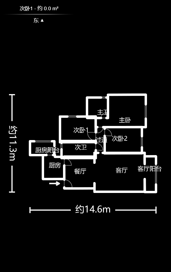 麓江春 3室2厅2卫 2800.0元/月 麓江春 3室2厅2卫 2800.0元/月户型图