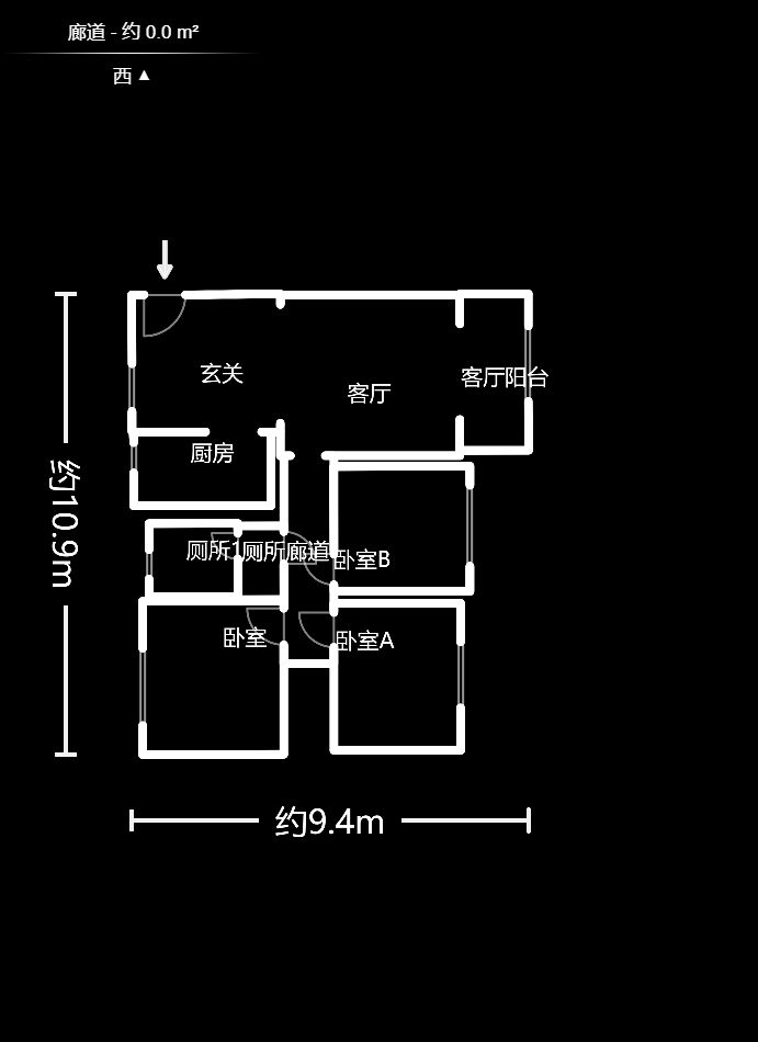 兰亭湾畔 2室2厅1卫 2800.0元/月 兰亭湾畔 2室2厅1卫 2800.0元/月户型图