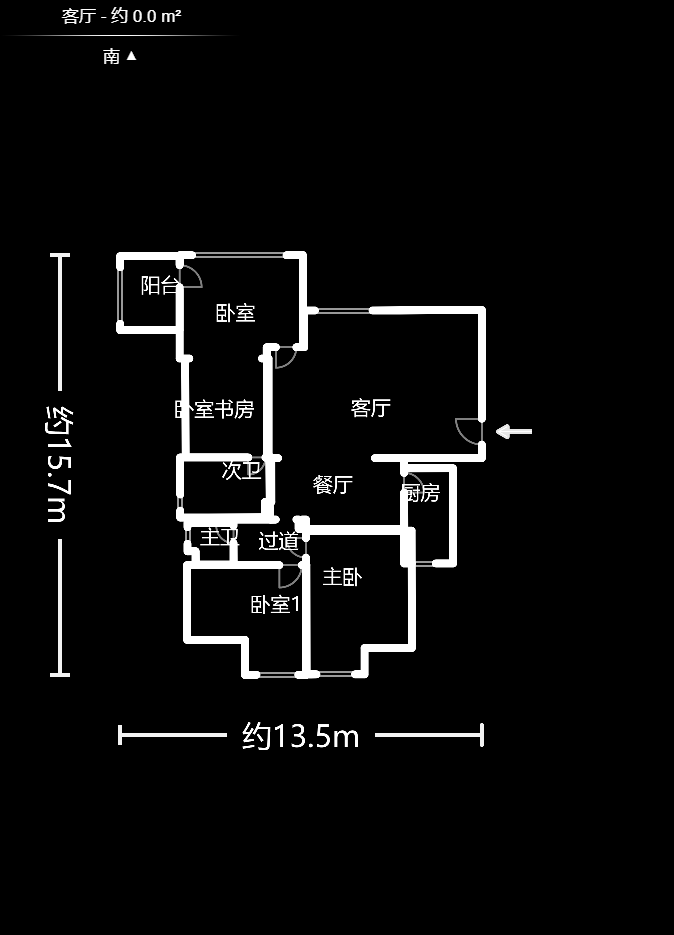 新楚天扶华庭  5室2厅2卫    148.5万室内图1