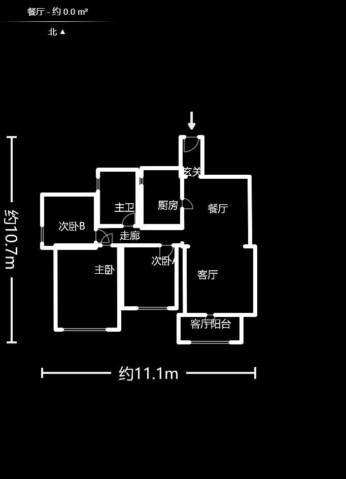 湘水熙园 3室2厅1卫 2400.0元/月 湘水熙园 3室2厅1卫 2400.0元/月户型图