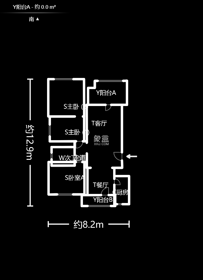 五矿万境水岸三期  3室2厅1卫   167.00万