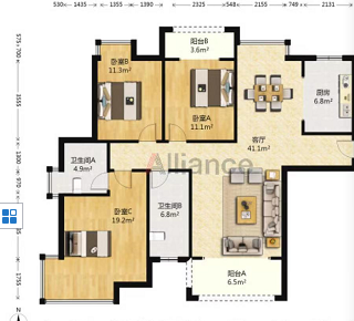 山水洲城华晨第一城  3室2厅2卫    57.0万 山水洲城华晨第一城  3室2厅2卫    57.0万室内图