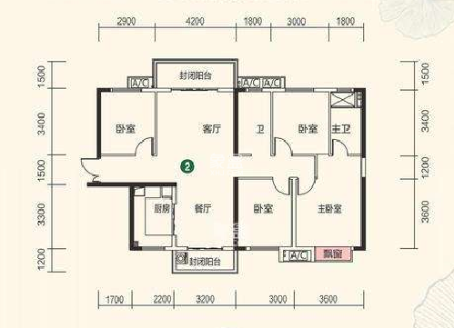 中建江湾壹号  4室2厅2卫   78.00万