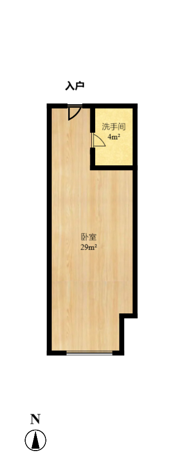 万博汇  1室1厅1卫    56.5万室内图1