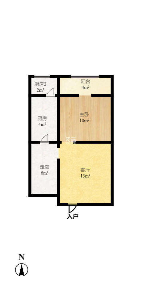 碧桂园威尼斯城 1室1厅1卫 1500.0元/月 碧桂园威尼斯城 1室1厅1卫 1500.0元/月户型图