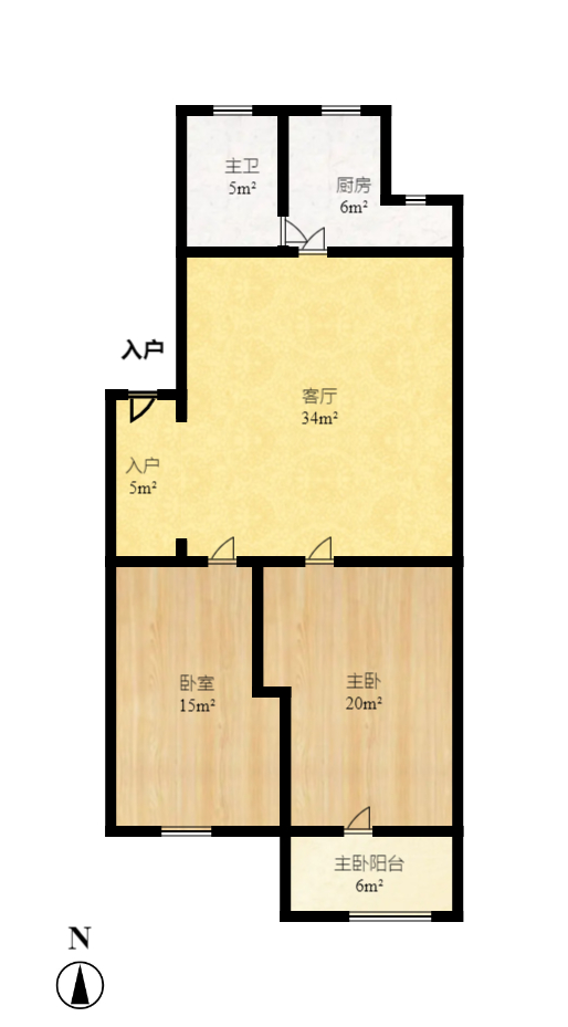 湘绣城 3室2厅1卫 1500.0元/月 湘绣城 3室2厅1卫 1500.0元/月户型图