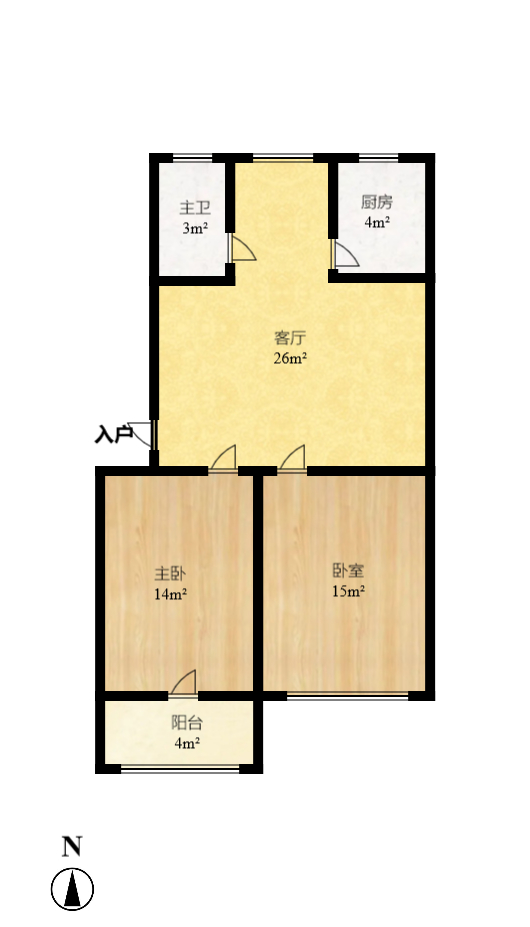火星镇长沙市公安局 2室2厅1卫 1800.0元/月 火星镇长沙市公安局 2室2厅1卫 1800.0元/月户型图