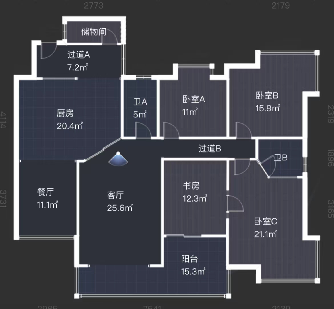 天鹅花园 4室2厅2卫 87.0万 天鹅花园 4室2厅2卫 87.0万室内图