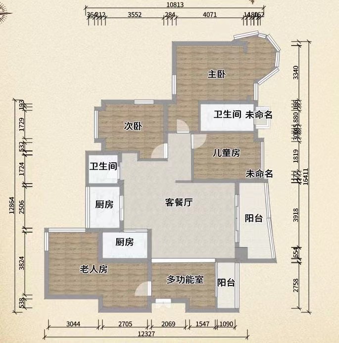 大江观邸-富基花园 5室2厅2卫 120.0万 大江观邸-富基花园 5室2厅2卫 120.0万室内图