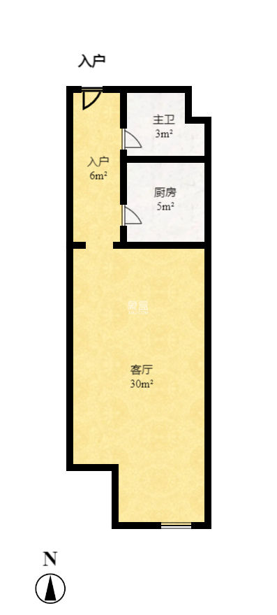 新长海广场   50.0㎡     1800.00元/月小区图