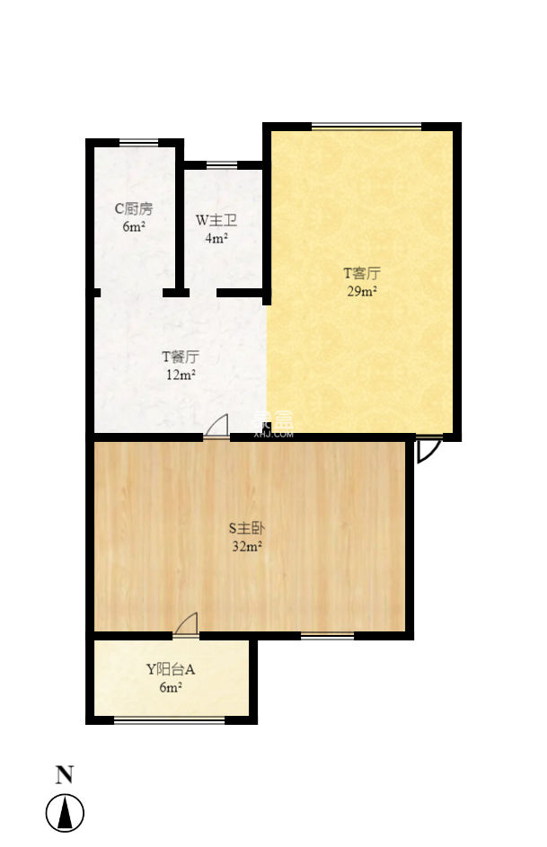 天凯东苑  2室1厅1卫   78.00万