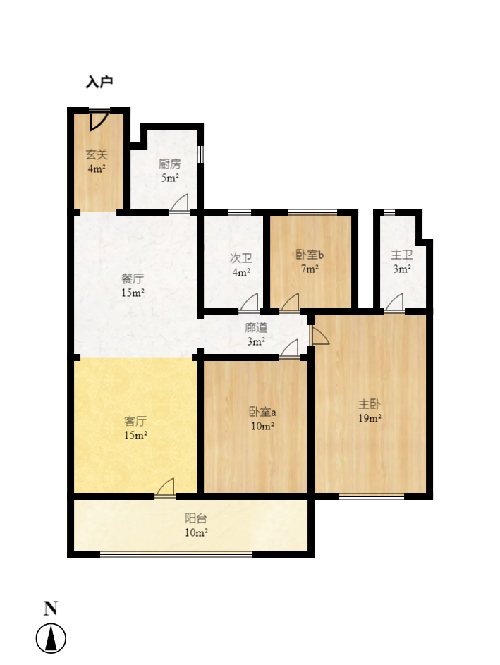 南山梅溪一方 3室2厅2卫 2800.0元/月 南山梅溪一方 3室2厅2卫 2800.0元/月户型图