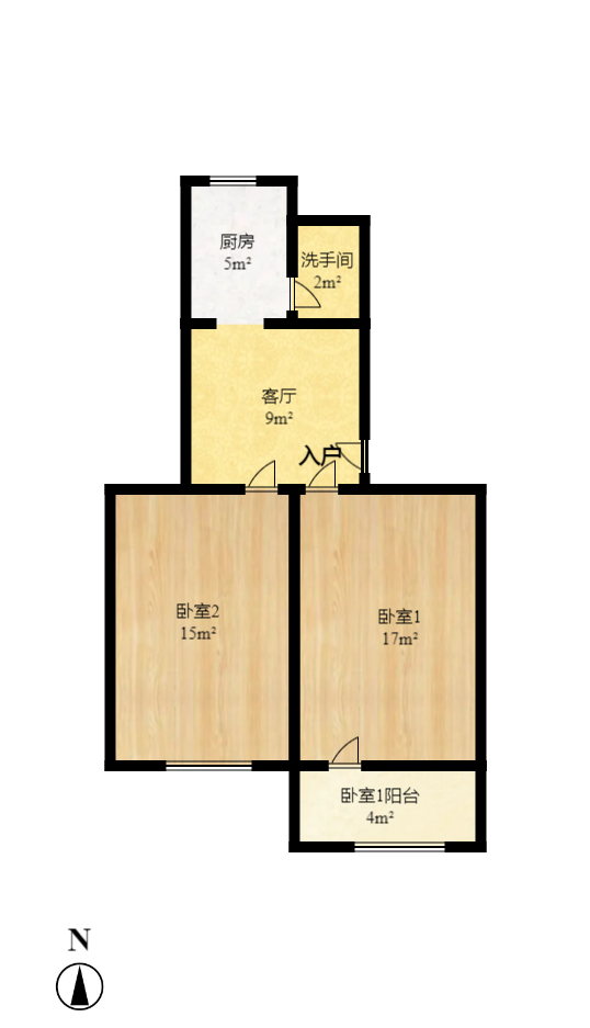 荷叶塘社区(雨花区) 2室1厅1卫 1300.0元/月 荷叶塘社区(雨花区) 2室1厅1卫 1300.0元/月户型图