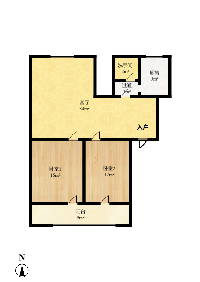 三湘小区 2室2厅1卫 1200.0元/月 三湘小区 2室2厅1卫 1200.0元/月户型图