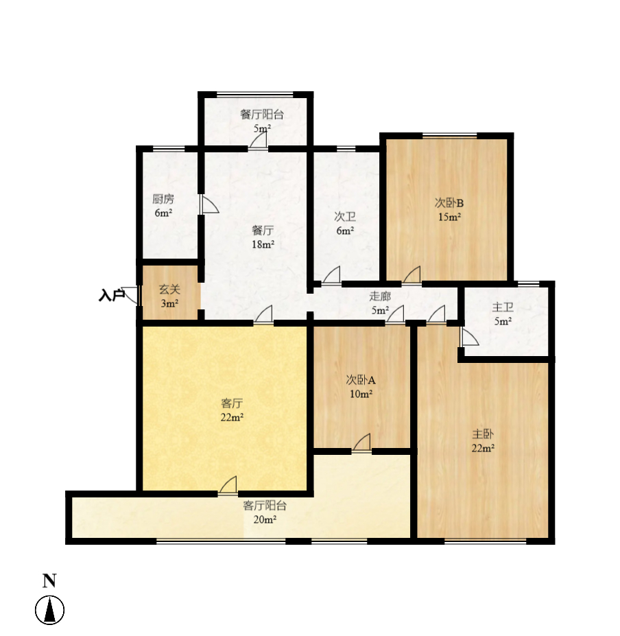 九峰小区（一二三四区）  3室2厅2卫   3600.00元/月室内图1