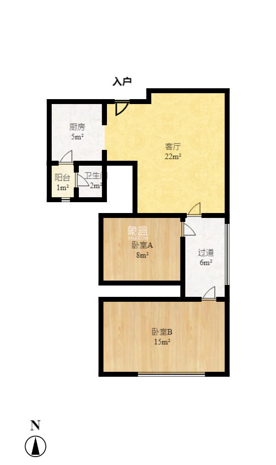 月湖兰庭  1室1厅1卫    2000.0元/月 月湖兰庭  1室1厅1卫    2000.0元/月户型图