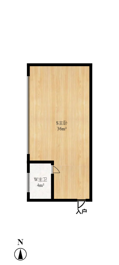 京武浪琴山三期（京武中心）  2室2厅1卫   3200.00元/月户型图