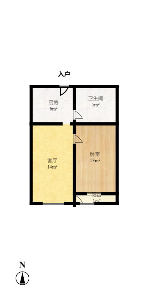 听香水榭  3室2厅2卫    3200.0元/月户型图