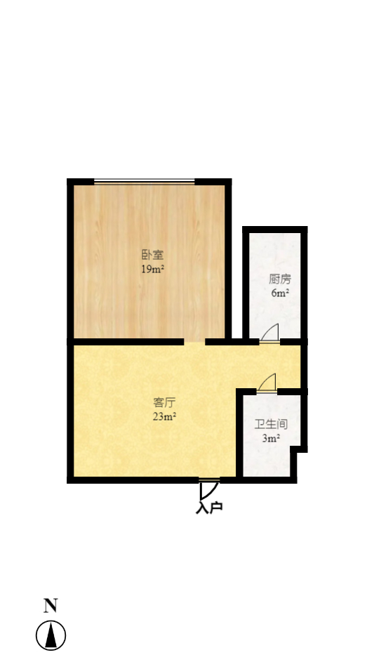 金碧文华 1室1厅1卫 1600.0元/月 金碧文华 1室1厅1卫 1600.0元/月户型图