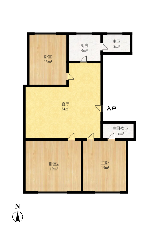 城西安置小區(qū)  1室0廳0衛(wèi)   560.00元/月戶型圖