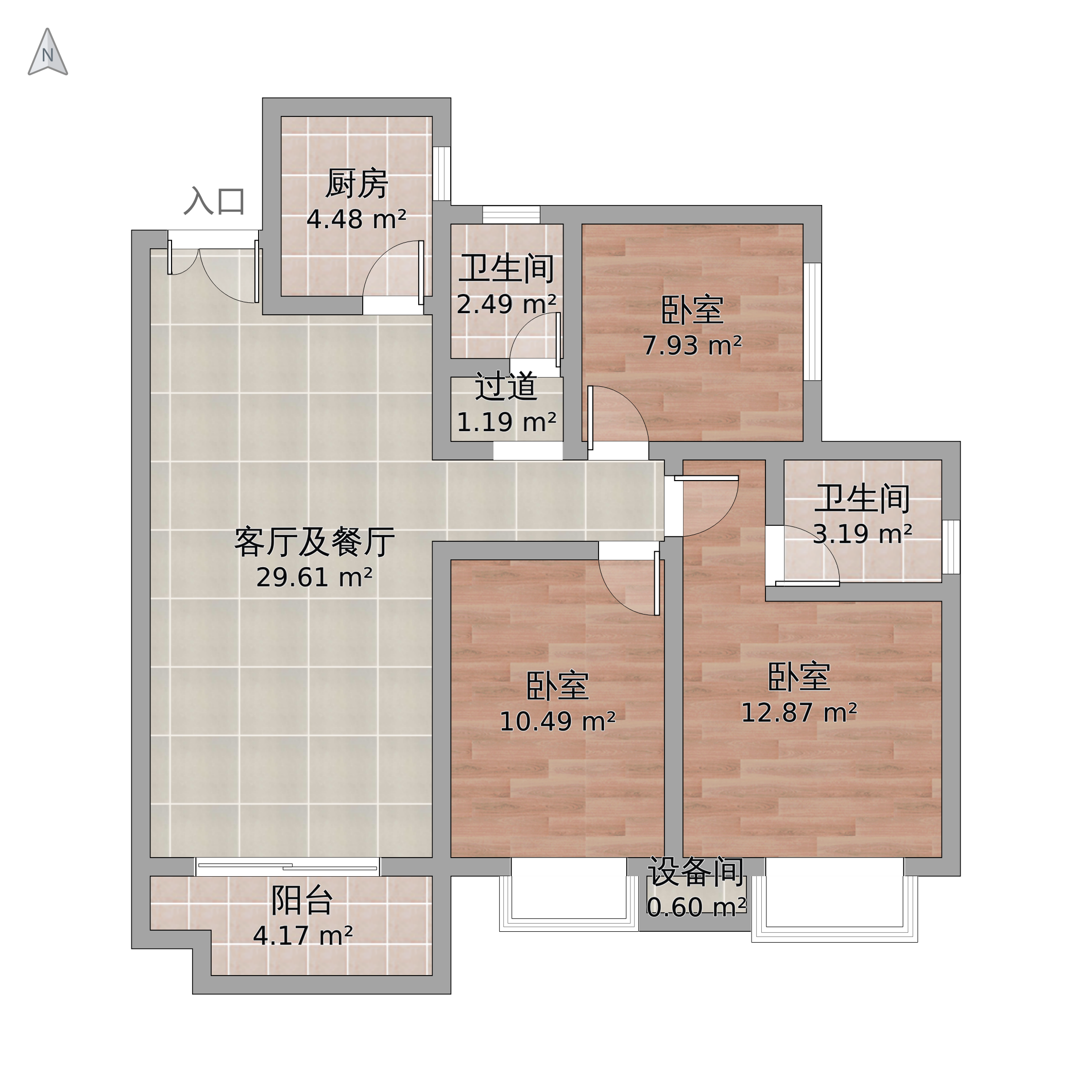 中建江湾壹号  3室2厅2卫    66.0万 中建江湾壹号  3室2厅2卫    66.0万室内图