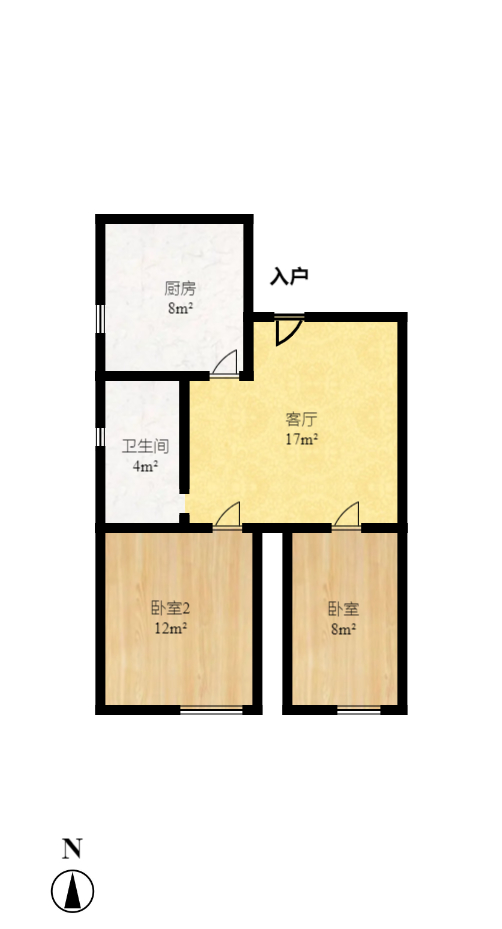 金鹏名都  2室2厅1卫   2000.00元/月室内图1